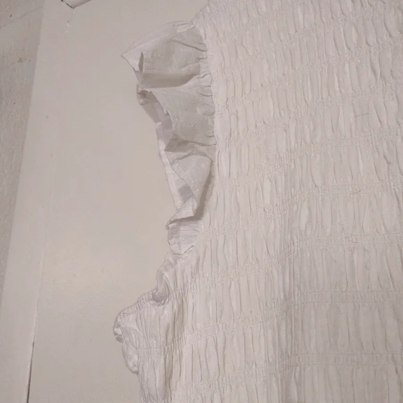 AVARA White Ruffled Cap Sleeve Dress Size XX-Large - Picture 13 of 14
